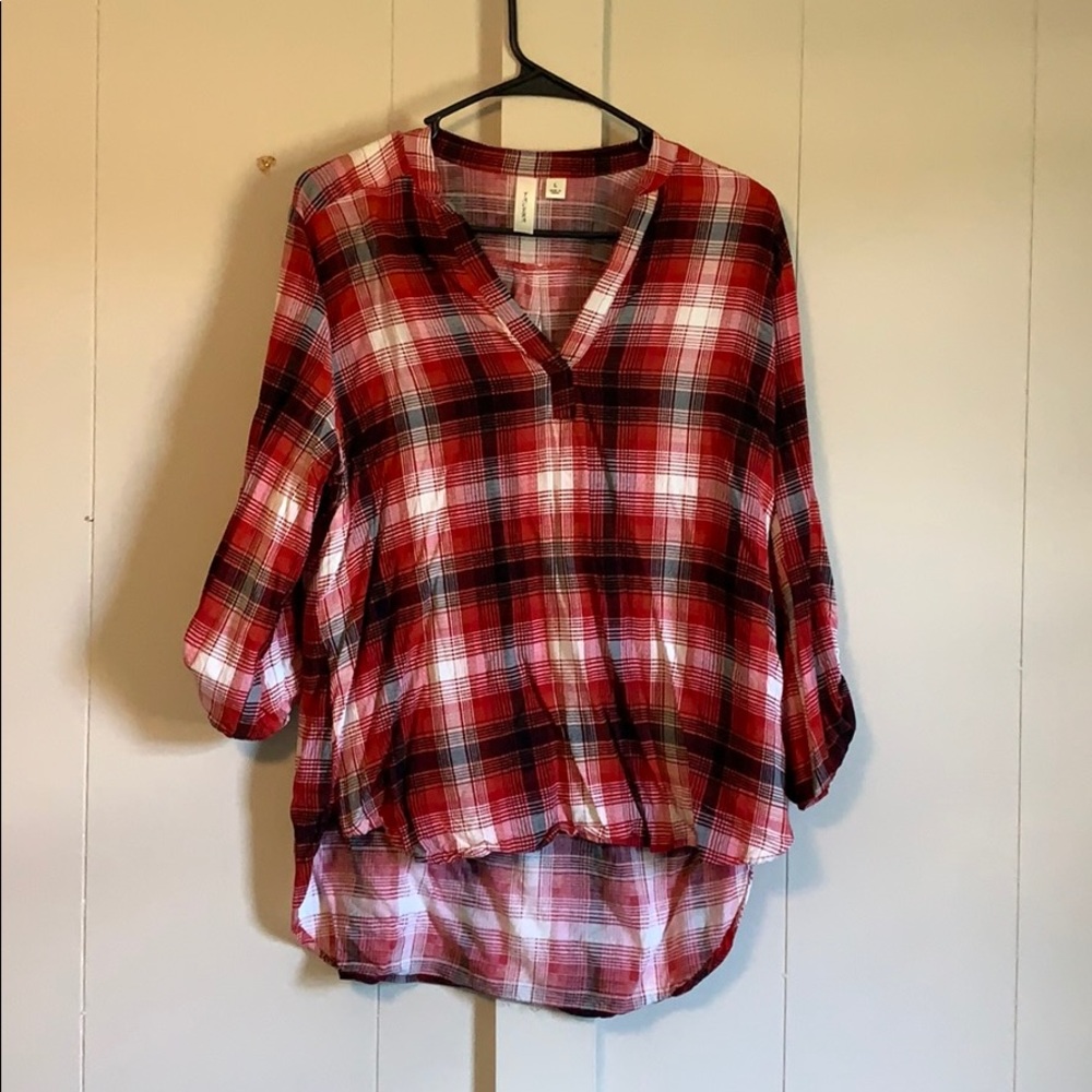 Plaid Blouse